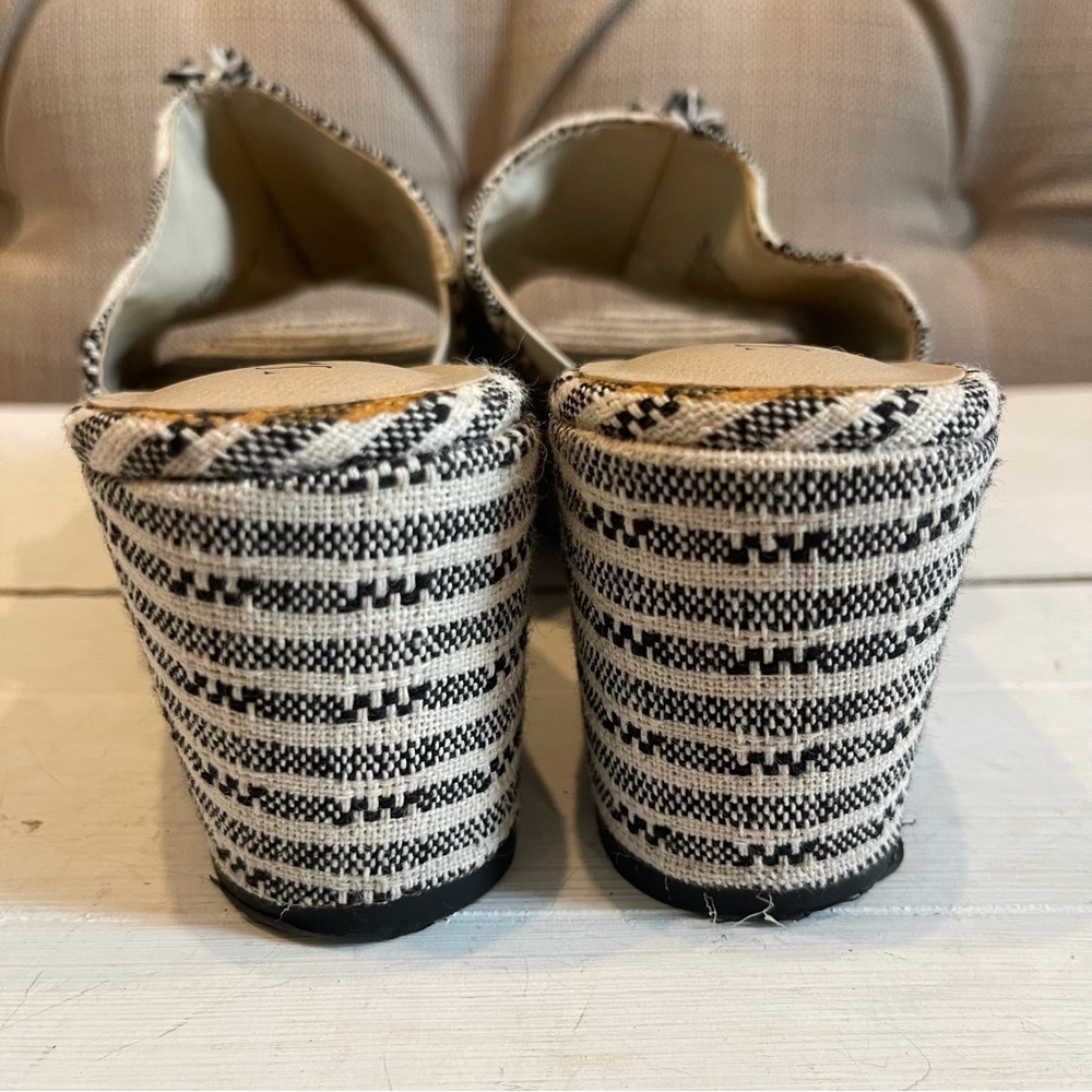 SIMPLY VERA VERA WANG Women’s 6. Slip on Sandals Wedge Blue and white - Picture 8 of 11